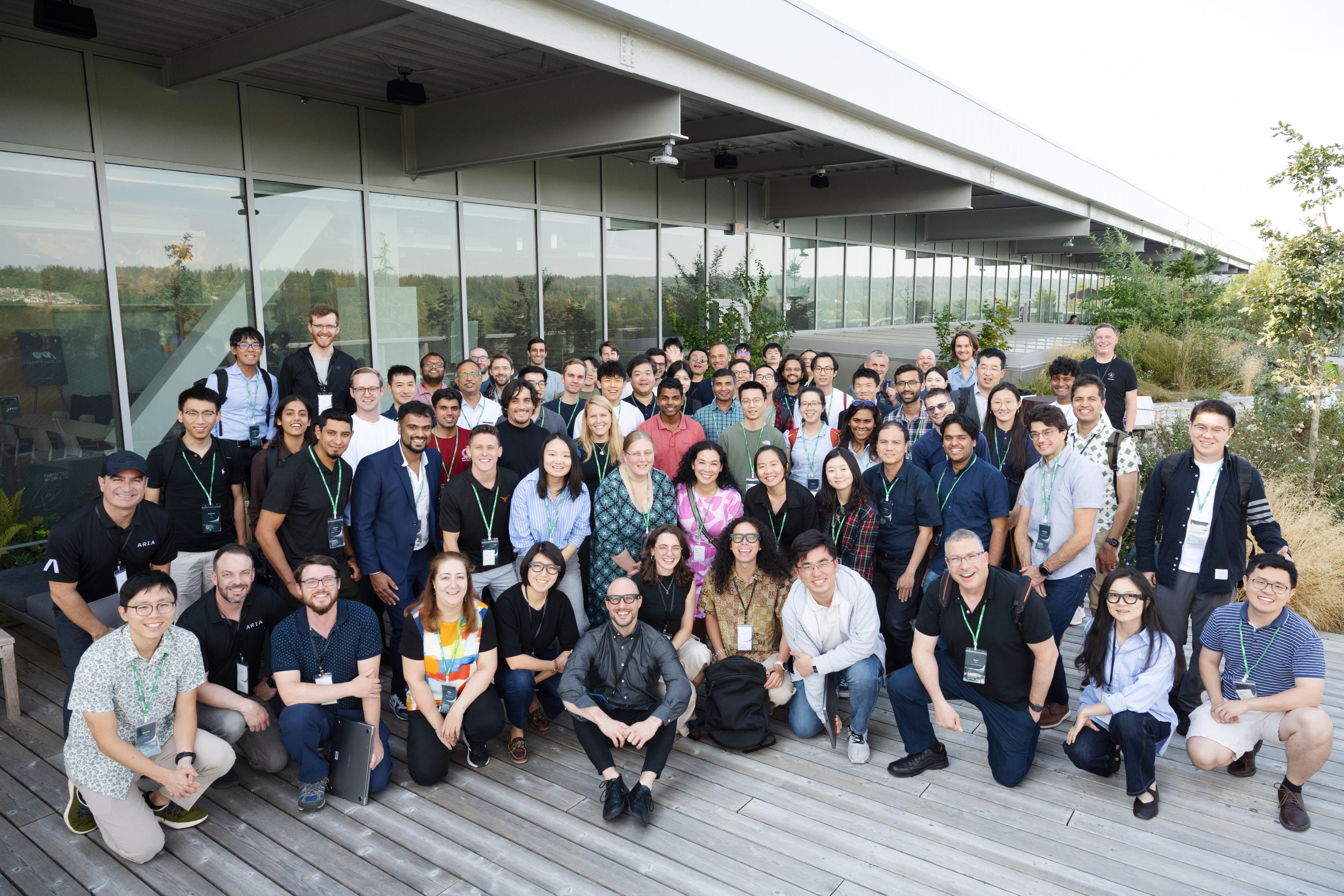 Prasanth with researchers and collaborators